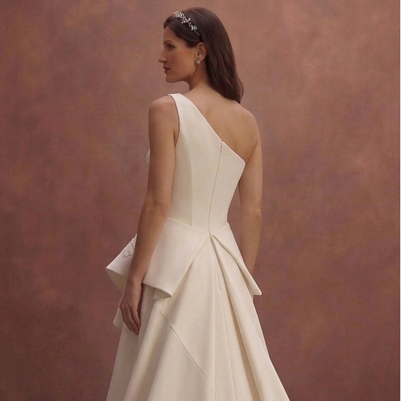 Asymmetrical Wedding Dresses with Contemporary Elegance