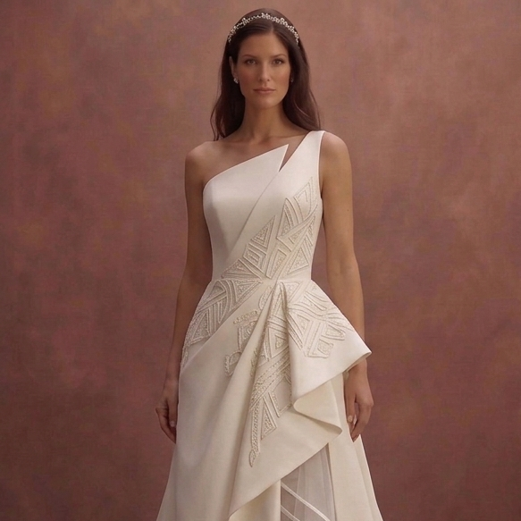 Asymmetrical Wedding Dresses with Contemporary Elegance