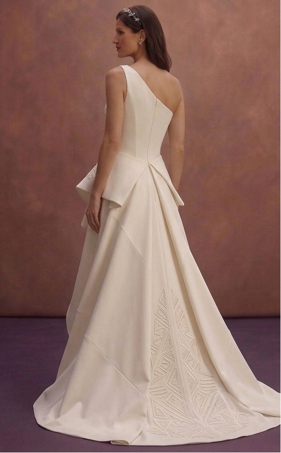 Asymmetrical Wedding Dresses with Contemporary Elegance