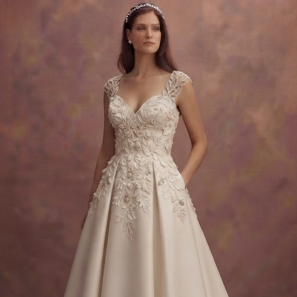 Autumn Mikado Wedding Dresses with Rich Textures