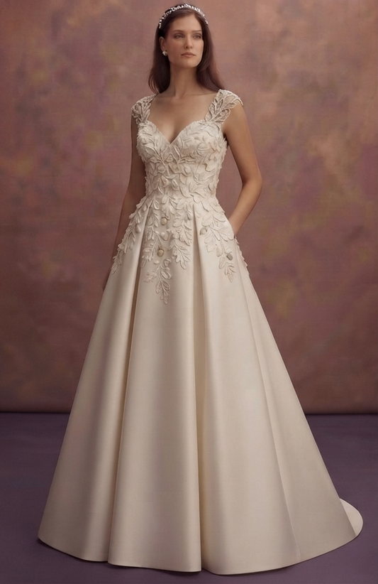 Autumn Mikado Wedding Dresses with Rich Textures