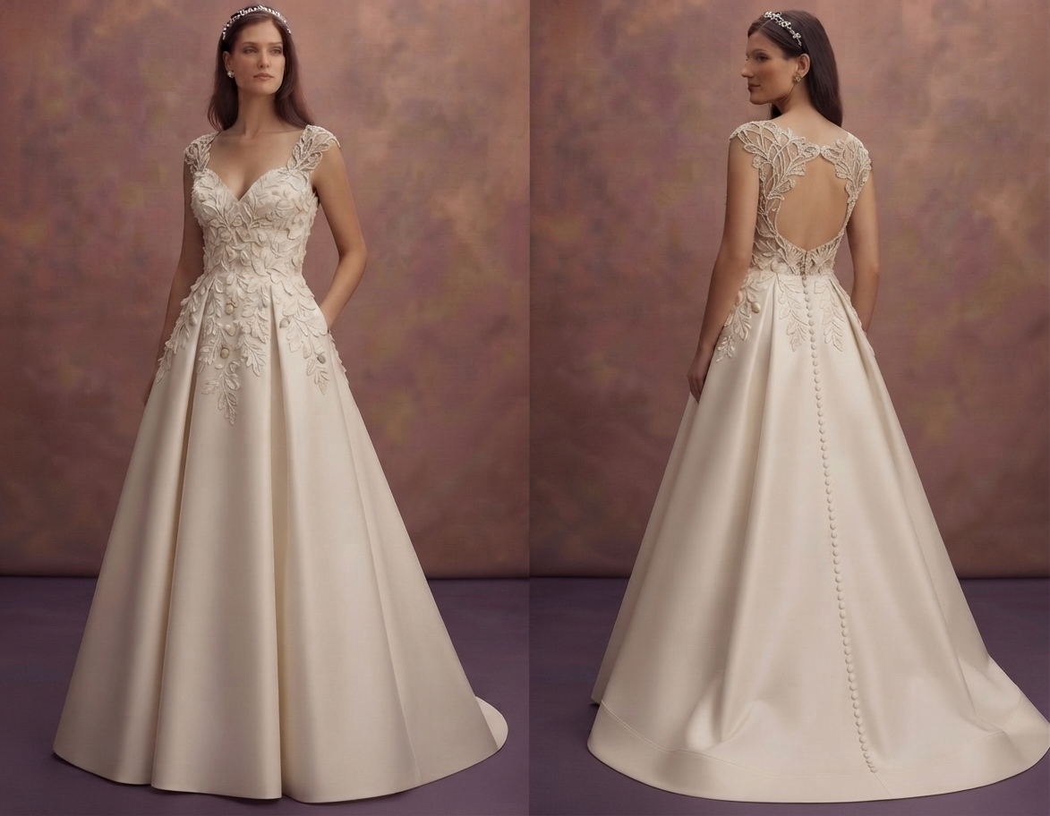 Autumn Mikado Wedding Dresses with Rich Textures