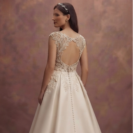 Autumn Mikado Wedding Dresses with Rich Textures