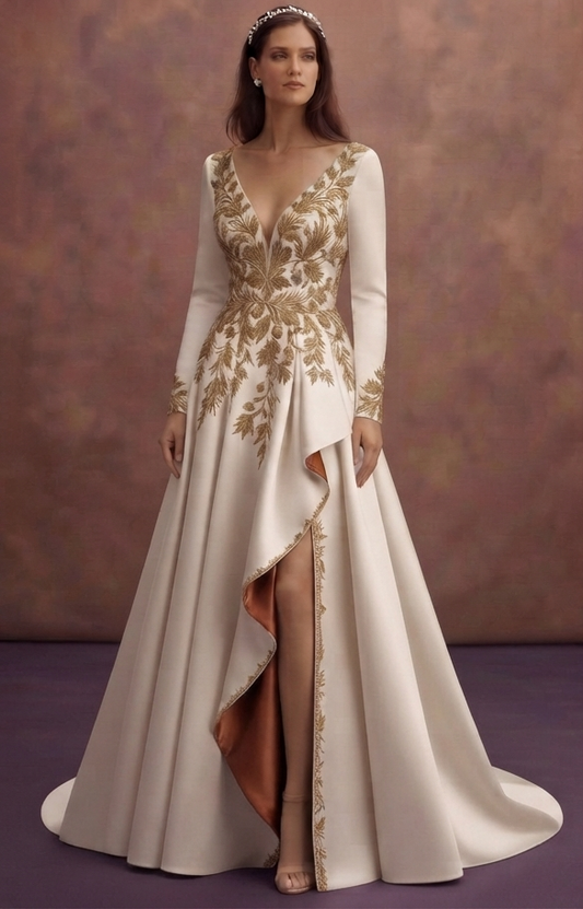Autumn Wedding Dresses in Rich Satin Fabrics