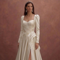 Autumn Wedding Dresses with Rich Satin Elegance