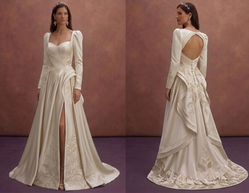 Autumn Wedding Dresses with Rich Satin Elegance