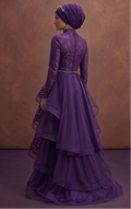 Azure Layered Muslim Prom Dresses – Unique & Fashion-Forward