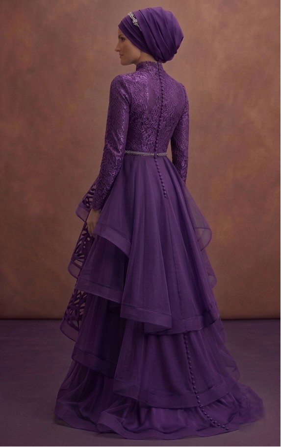 Azure Layered Muslim Prom Dresses – Unique & Fashion-Forward