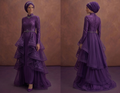Azure Layered Muslim Prom Dresses – Unique & Fashion-Forward