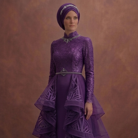 Azure Layered Muslim Prom Dresses – Unique & Fashion-Forward