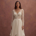 Beach Bridal Dresses with Lightweight Silk Chiffon