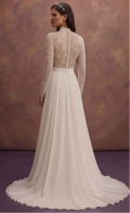 Beach Wedding Dresses in Soft Chiffon Fabric