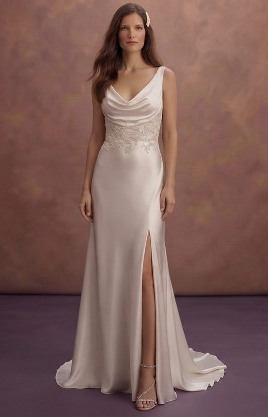 Beach Wedding Dresses with Lightweight Silk Fabrics