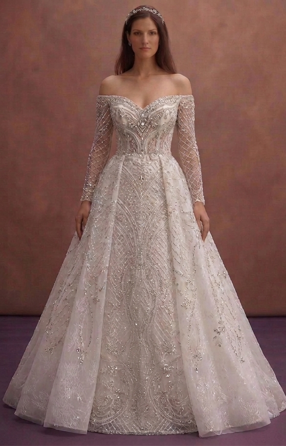 Beaded Wedding Dresses with Sparkling Details