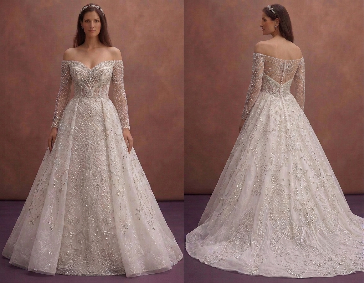 Beaded Wedding Dresses with Sparkling Details