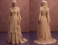Beige Muslim Prom Dresses with Hijab Styling Inspiration