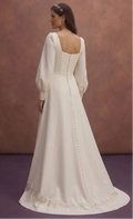 Bishop Sleeve Wedding Dresses with Vintage Charm