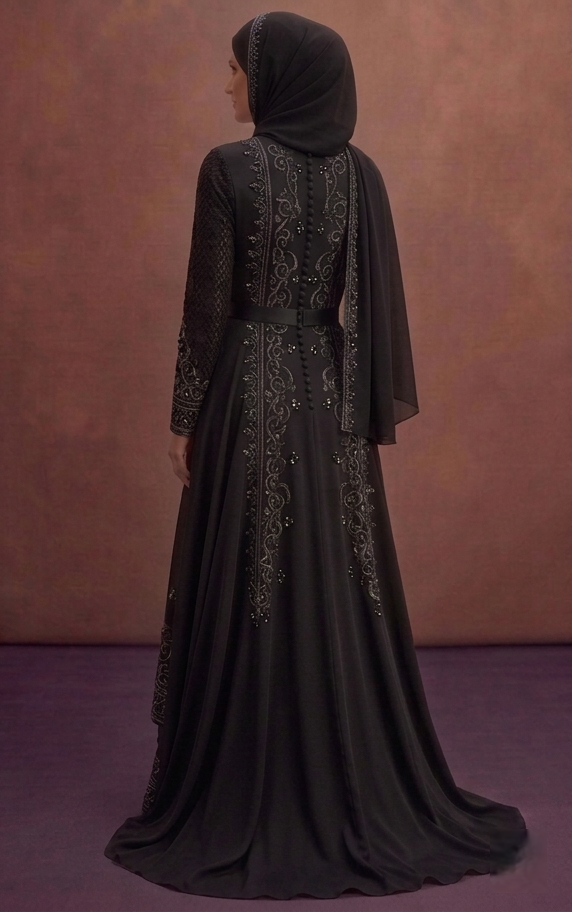 Black Simple Muslim Prom Dresses – Elegant & Understated