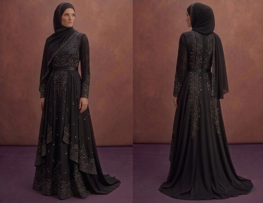 Black Simple Muslim Prom Dresses – Elegant & Understated