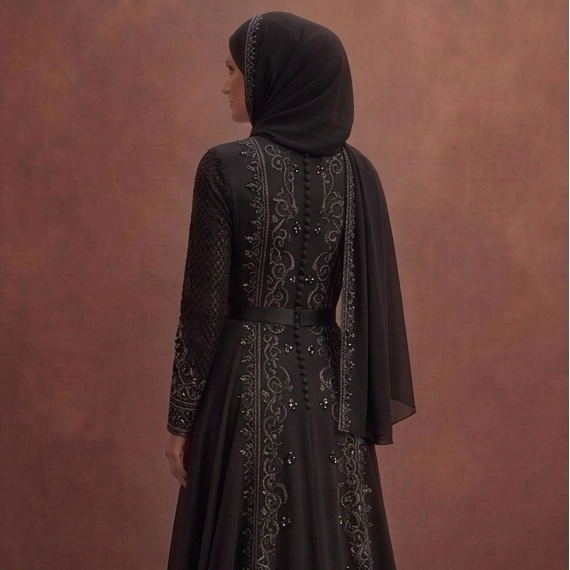 Black Simple Muslim Prom Dresses – Elegant & Understated