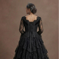 Black Wedding Dress Lace Corset Gothic Bridal Ceremony