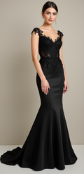 Black Wedding Dress | Elegant Gothic Bridal Gown for a Timeless Dark Aesthetic