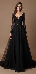 Black Wedding Dress | Sleek Black Gown for a Contemporary and Edgy Bridal Style