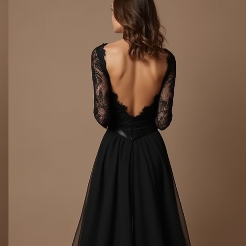 Black Wedding Dress | Sleek Black Gown for a Contemporary and Edgy Bridal Style