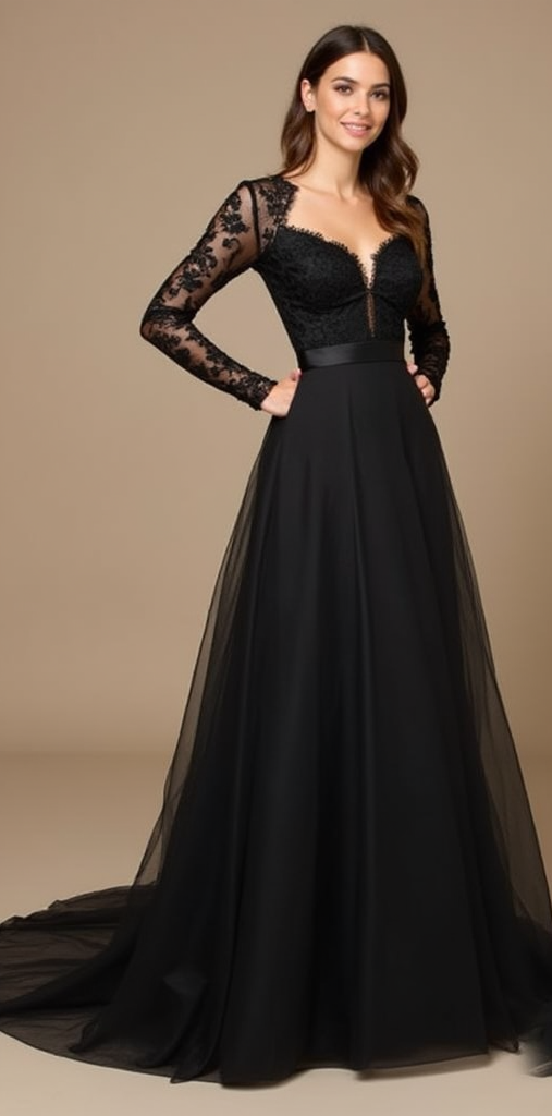 Black Wedding Dress | Ethereal Gothic Bridal Gown for a Magical Wedding Experience