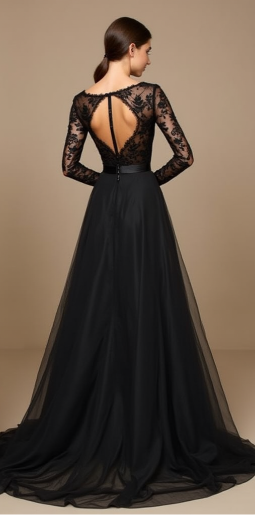 Black Wedding Dress | Ethereal Gothic Bridal Gown for a Magical Wedding Experience