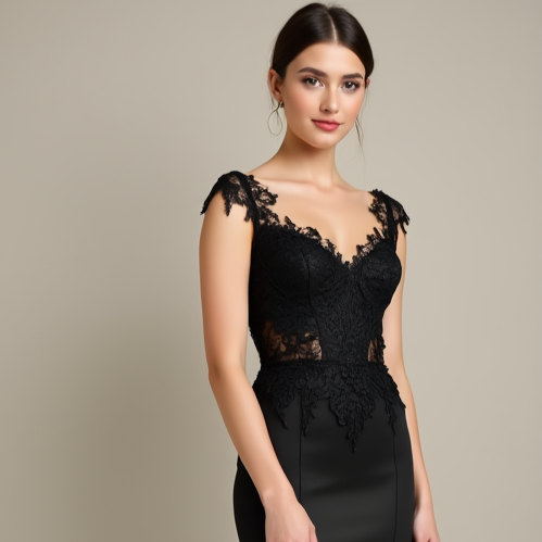 Black Wedding Dress | Elegant Gothic Bridal Gown for a Timeless Dark Aesthetic