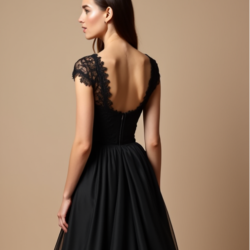 Black Wedding Dress | Sophisticated Black Gown for a Bold and Unique Bridal Look