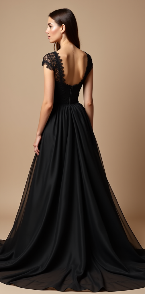 Black Wedding Dress | Sophisticated Black Gown for a Bold and Unique Bridal Look