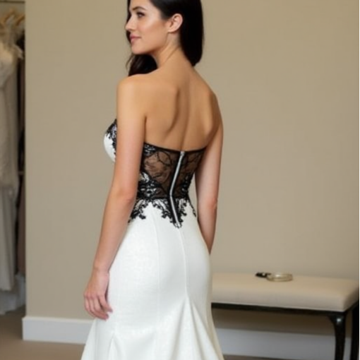 Black Wedding Dress | Chic Dark Bridal Gown for Non-Traditional Wedding Styles