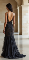 Black Wedding Dress | Luxurious Black Gown for a Mysterious and Elegant Bride