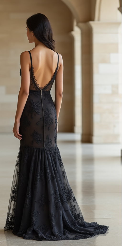 Black Wedding Dress | Luxurious Black Gown for a Mysterious and Elegant Bride