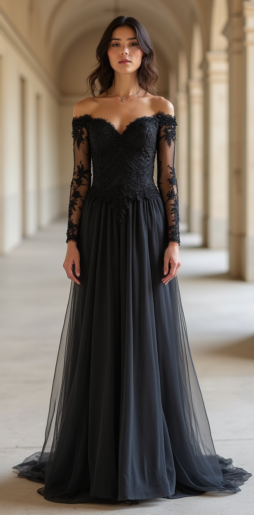 Black Wedding Dress | Captivating Gothic Wedding Gown for a Memorable Ceremony