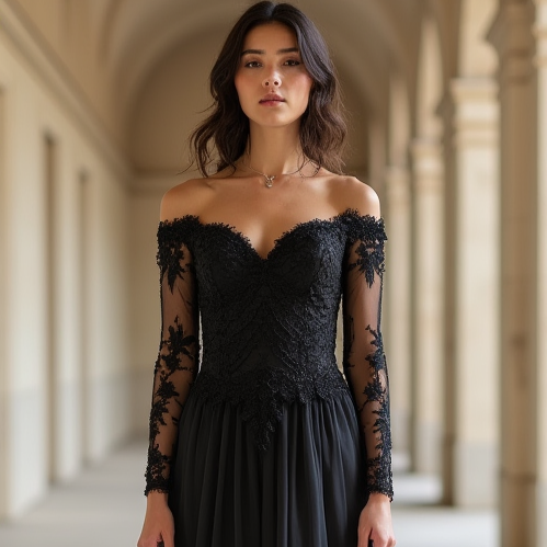 Black Wedding Dress | Captivating Gothic Wedding Gown for a Memorable Ceremony