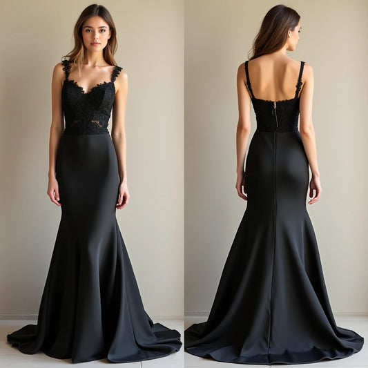 Black Wedding Dress | Stunning Midnight Bridal Gown for Modern Alternative Brides