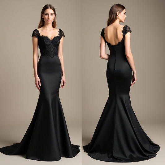 Black Wedding Dress | Exquisite Black Gown for a Sophisticated and Bold Bride