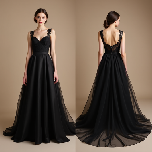 Black Wedding Dress | Timeless Black Gown for a Unique and Unforgettable Bridal Look