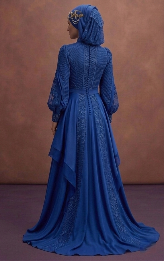 Blue Exclusive Muslim Prom Dresses – Unique & Elegant Designs