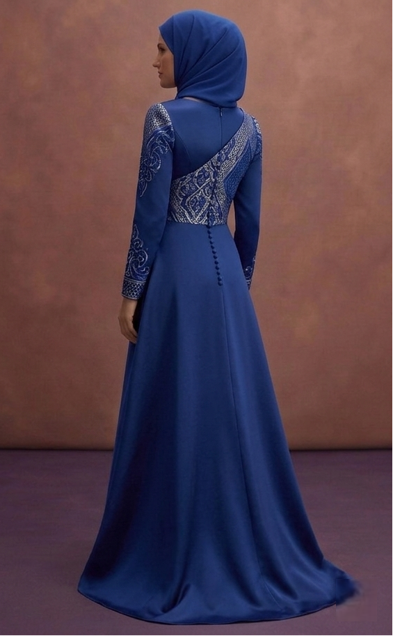 Blue Modern Muslim Prom Dresses – Modesty Meets Fashion