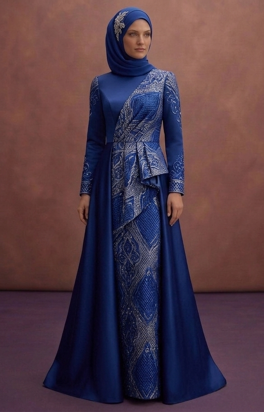 Blue Modern Muslim Prom Dresses – Modesty Meets Fashion