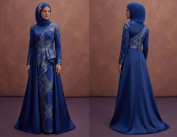 Blue Modern Muslim Prom Dresses – Modesty Meets Fashion