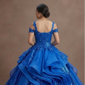 Blue Quinceañera Dress - Electric Blue Sequin Party Wear