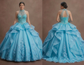 Blue Quinceañera Dress - Turquoise Tulle High-Volume Gown
