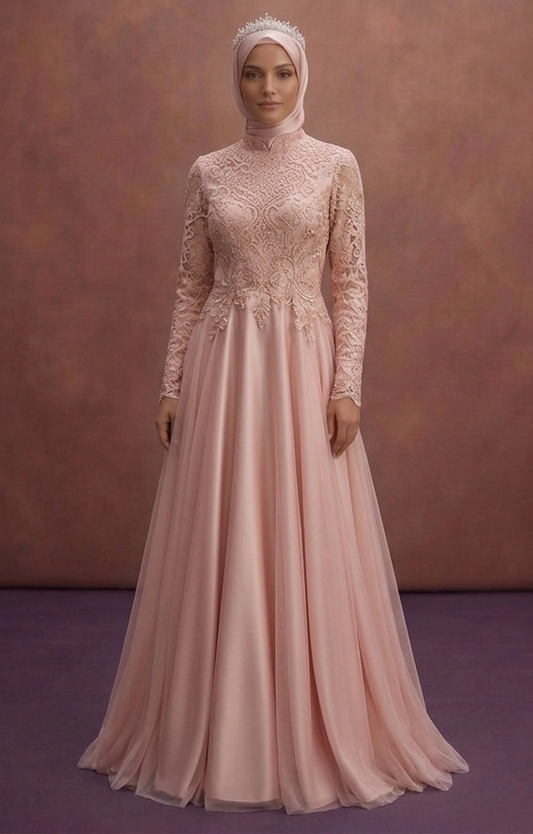 Blush Pink Muslim Prom Dresses – Soft & Feminine Designs