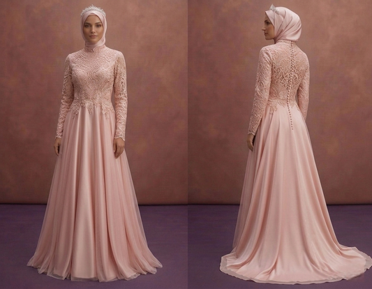 Blush Pink Muslim Prom Dresses – Soft & Feminine Designs