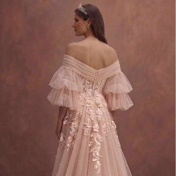 Blush Wedding Dresses with Romantic Charm